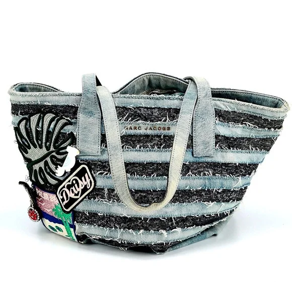 Designer Marc Jacob’s stunning & Fun Shoulder Tote Bag Houndstooth Print - Picture 1 of 5